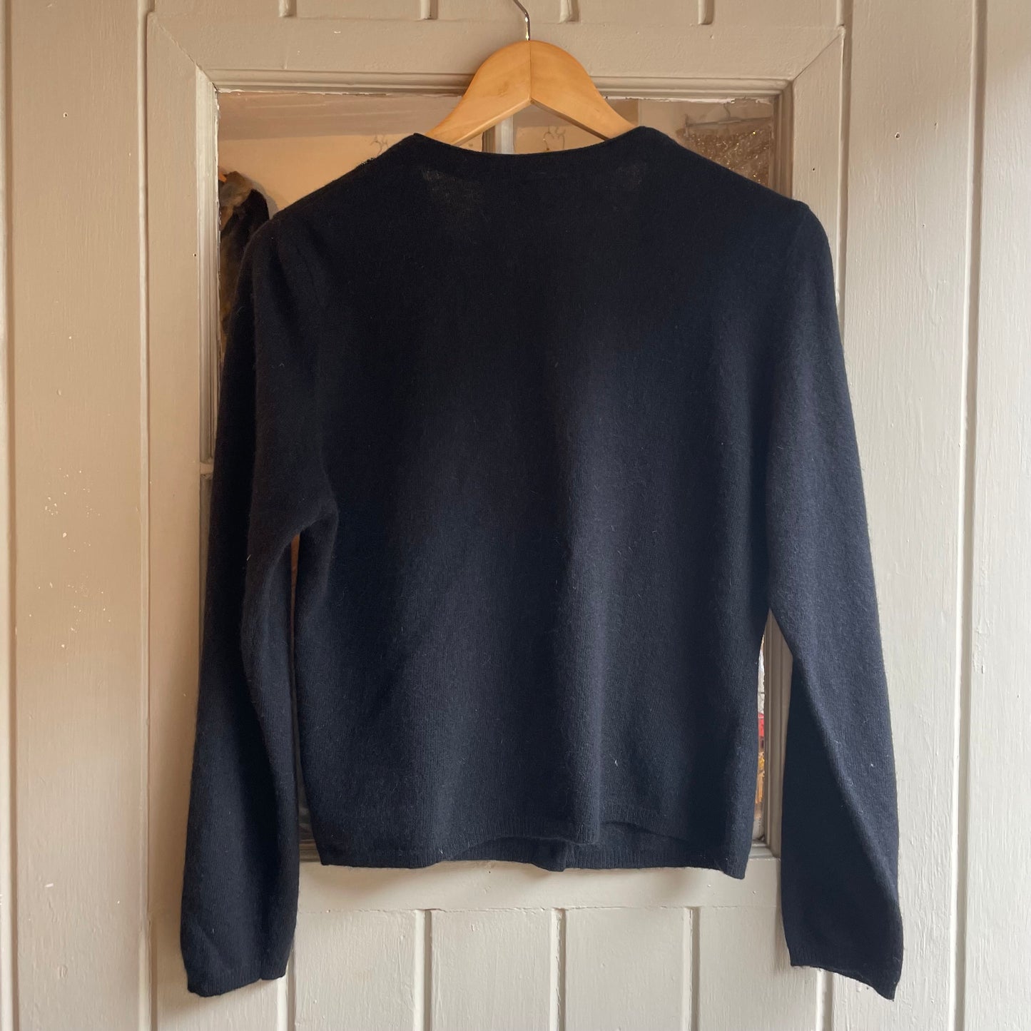 2000s Black Laura Ashley Cardigan Jumper
