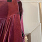 1970s Maroon Red Suede Tassel Skirt