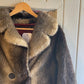 Vintage 60s/70s Brown Fur Coat Jacket