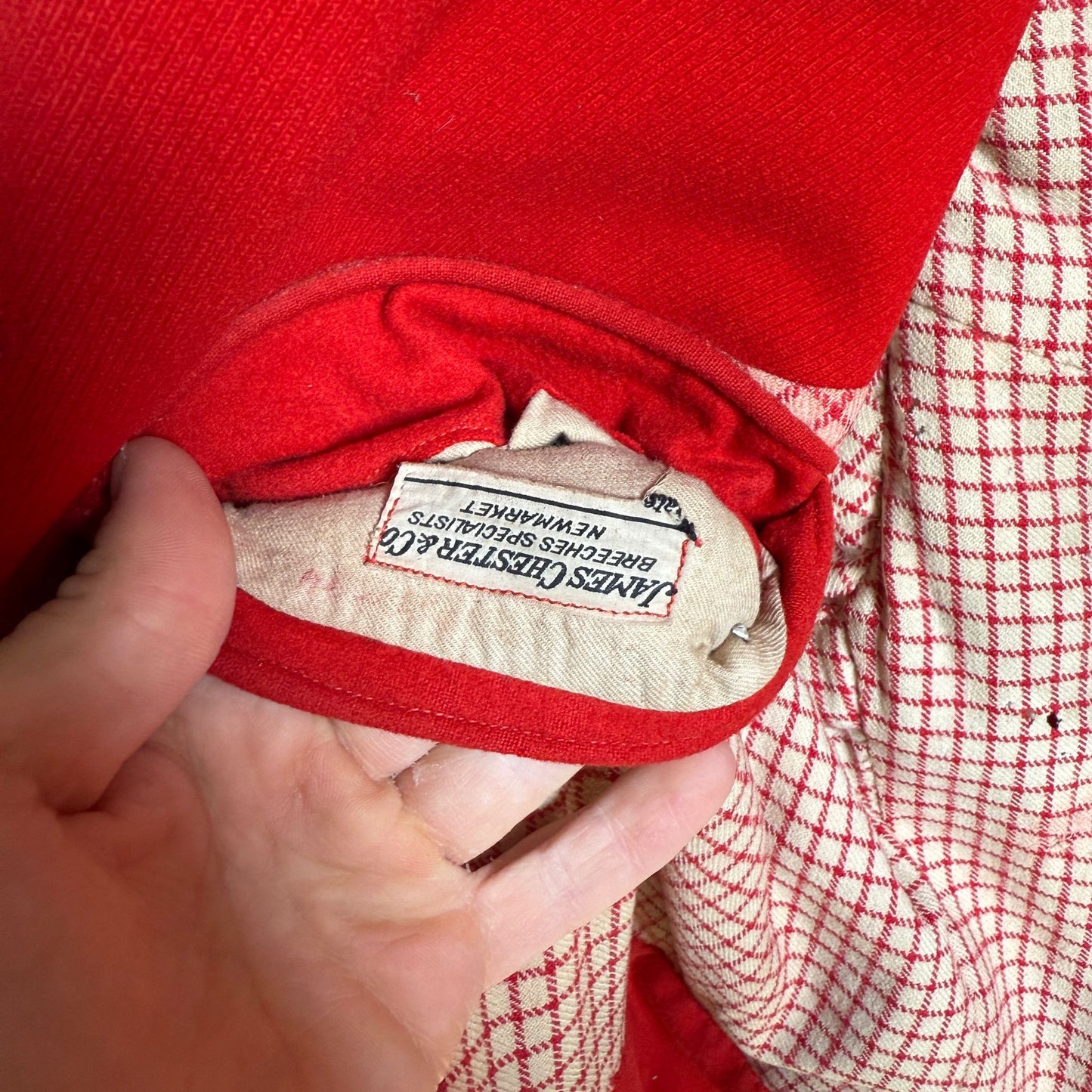 1940s Red Hunting Tailored Suit Blazer Jacket