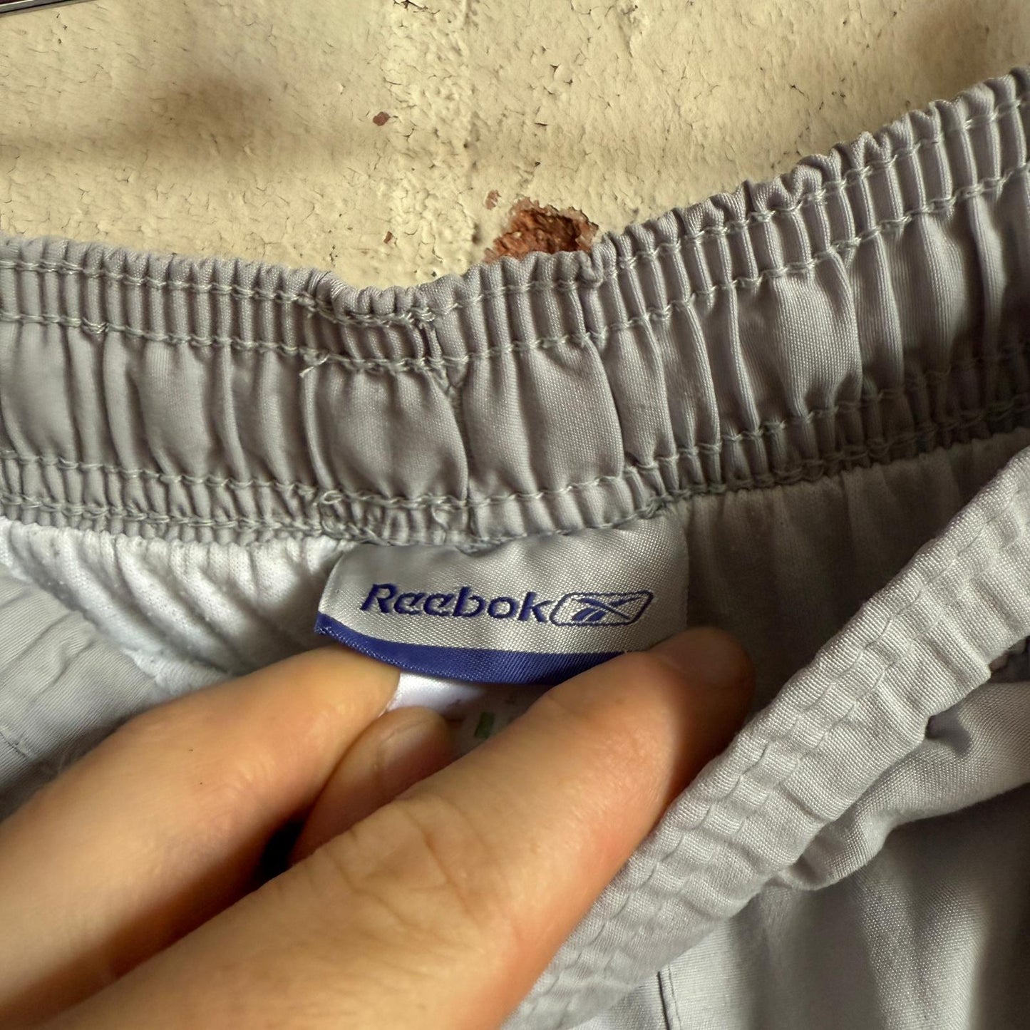 2000s Grey Rebook Tracksuit Sweatpants Bottoms