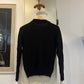 1960s Black British Knitted Cardigan Jumper