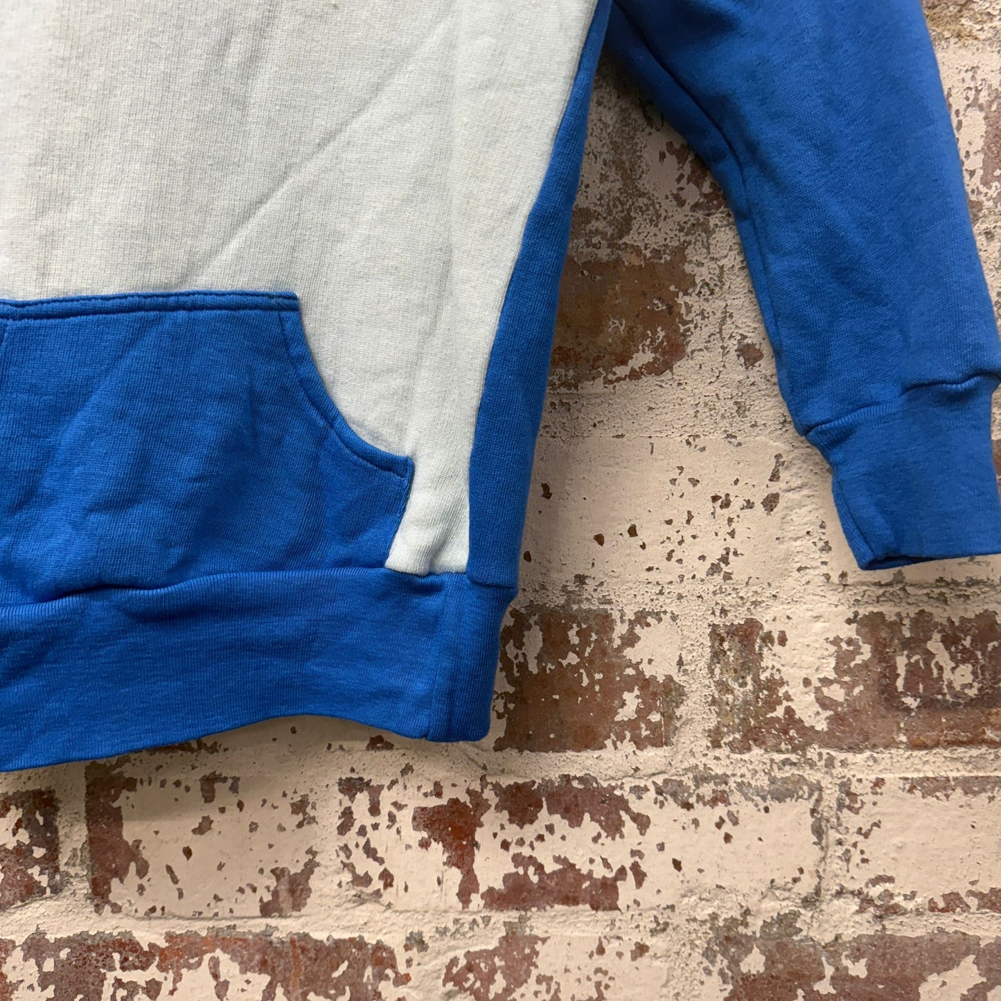 1970s Blue Raglan Kids Hoodie