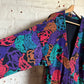 1980s Multi Coloured Sweatshirt Cardigan