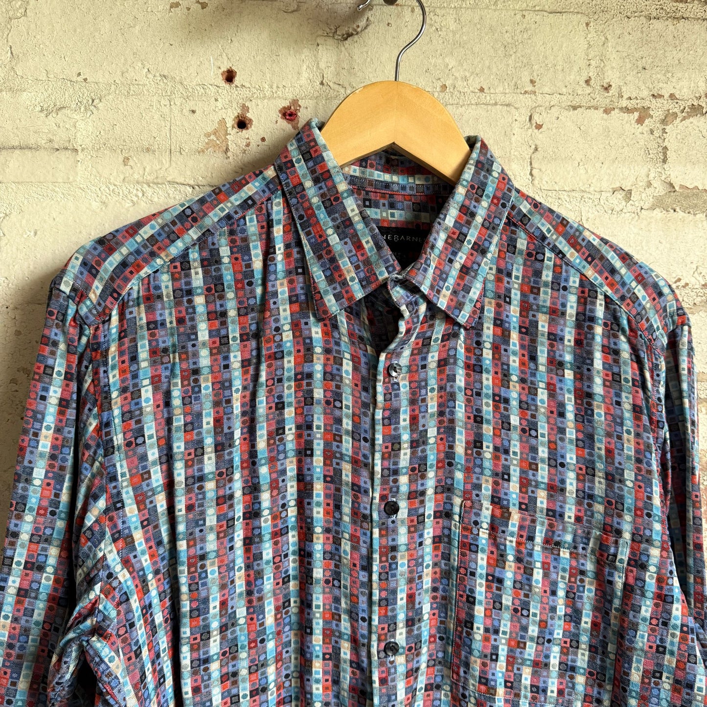 Vintage Jhane Barnes Patterned Button Shirt