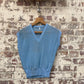 1970s Baby Blue Unusual Tank Top Vest