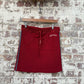 2000s Y2K Red Woolrich Mini Skirt