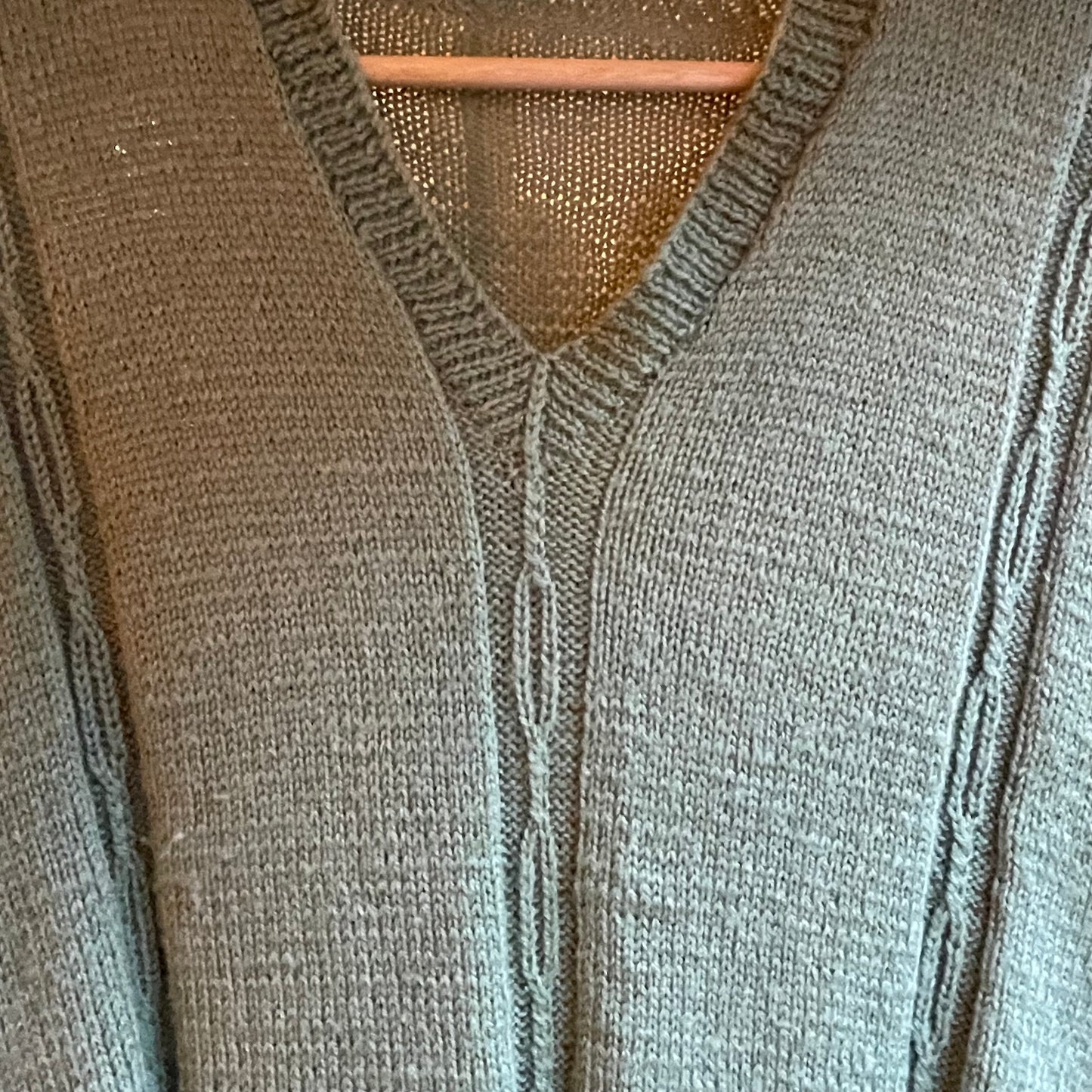 1980s Green Wool Knitted Tank Top Vest