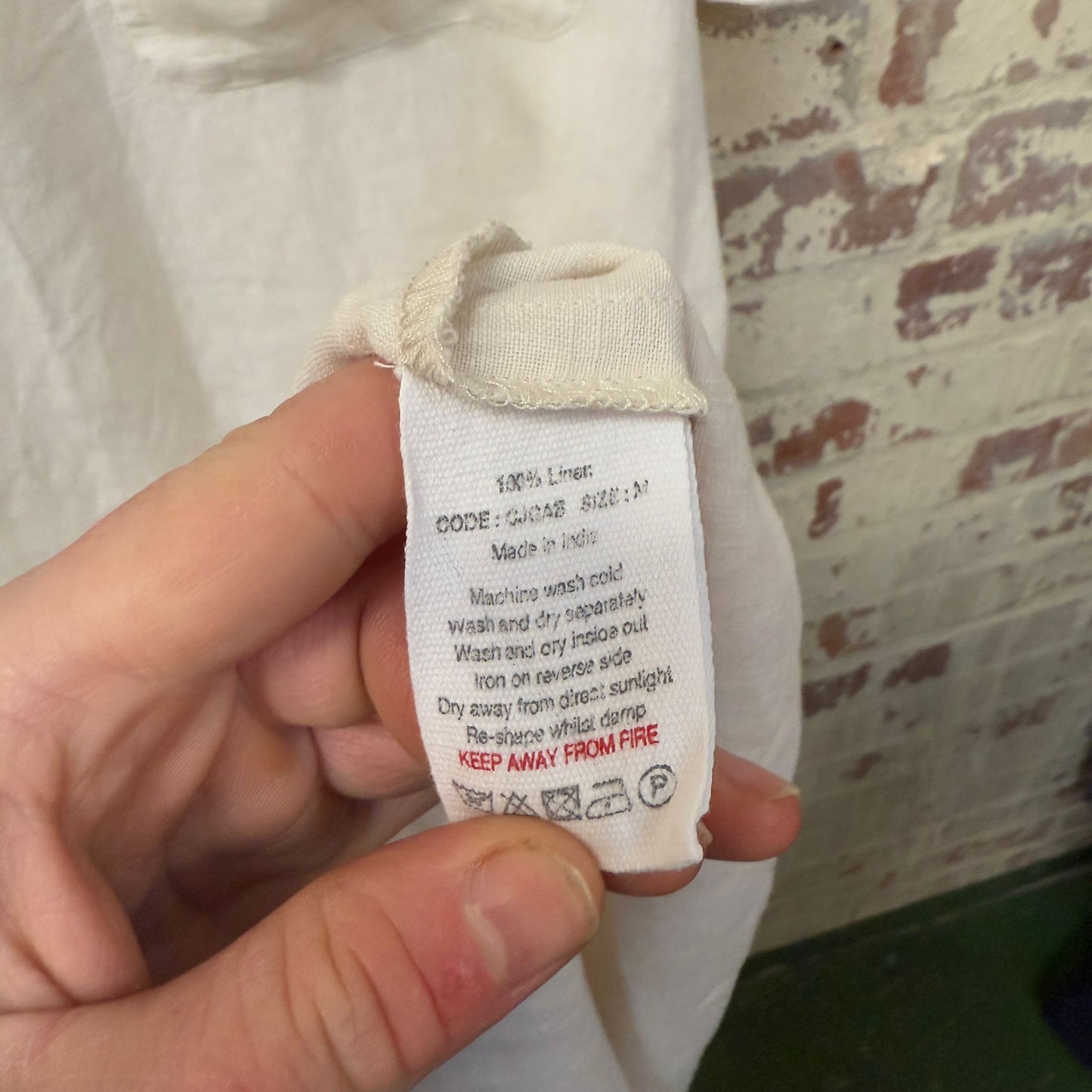 White Linen Toast Long Dress