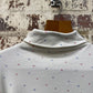 1980s White Graphic Star Long Sleeve Roll Neck Top