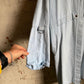 1980s Blue Denim 'Clock House' Unusual Design Hooded Jacket