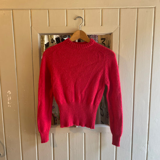 Vintage 70s/80s Red Wool Knitted St Michael's Jumper