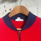 1970s Red and Navy Zip Up Track Jacket