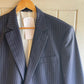 Vintage 1980s Black Pin Stripe Chester Barrie Tailored Savile Row Suit