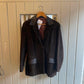 1960s Dark Brown Suede Blazer Jacket