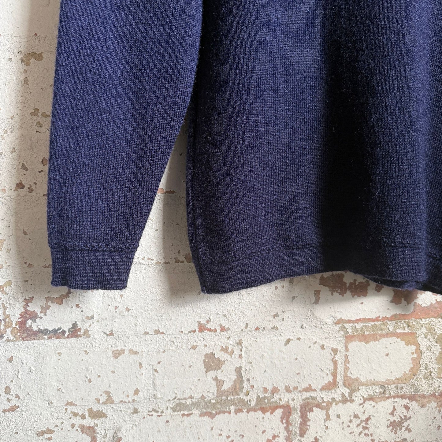1970s 1980s French Wool Military Knitted Jumper