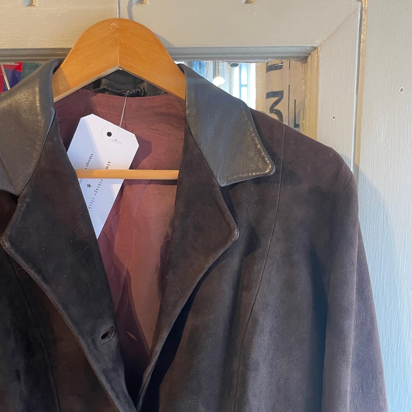 1960s Dark Brown Suede Blazer Jacket