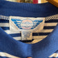 Vintage 60/70s Blue Striped Cotton T-shirt