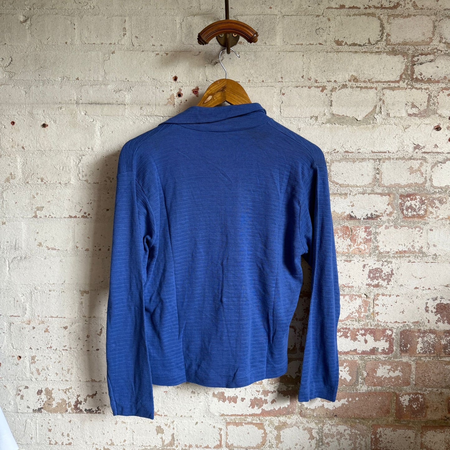1960s Blue Button Cardigan Shirt