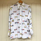 1970s Beeline Graphic White Train Shirt