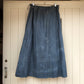 1880s Victorian Handmade Blue Skirt