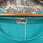 1970s Turquoise Blank Cotton Vest