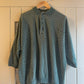 1980s Green Polka Dot Button Sweatshirt Jumper