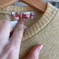 1970s Yellow Wool Knitted Cardigan Jumper
