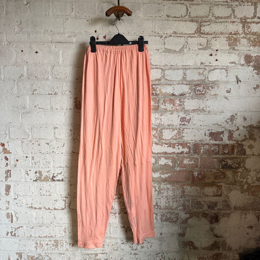 1960s Unusual Pink British Cotton Trousers