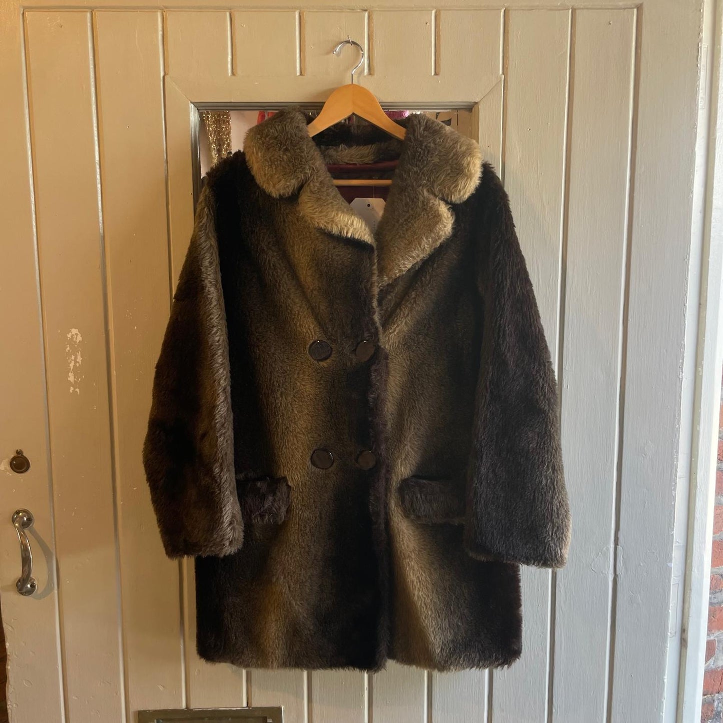Vintage 60s/70s Brown Fur Coat Jacket