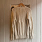 1960s Cream Patterned Knitted Jumper