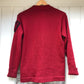1970s Red Wool Letterman Cardigan Jumper