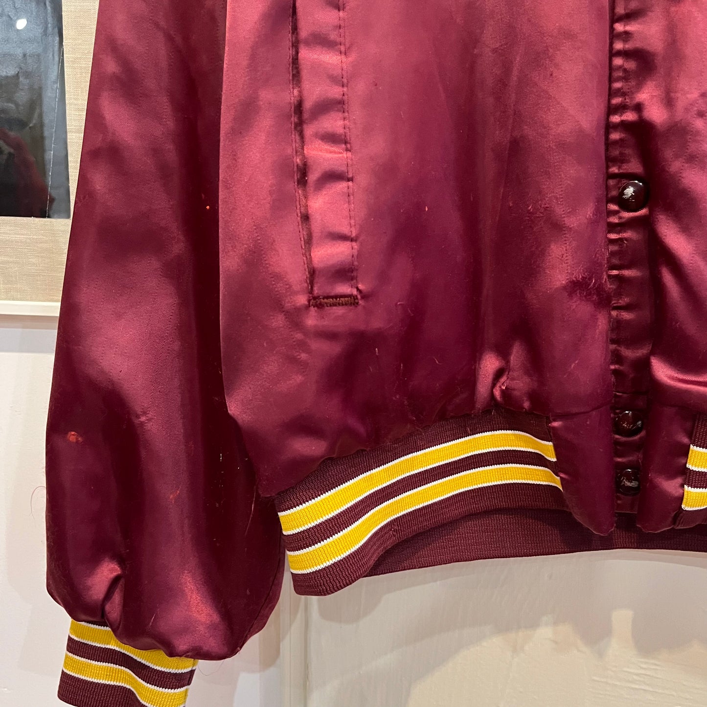 1980s Chalkline Satin RedSkins jacket