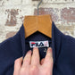 1990s Navy FILA Fleece 1/4 Zip Jumper