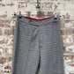 Grey 1970’s Patterned Chino Flared Trousers