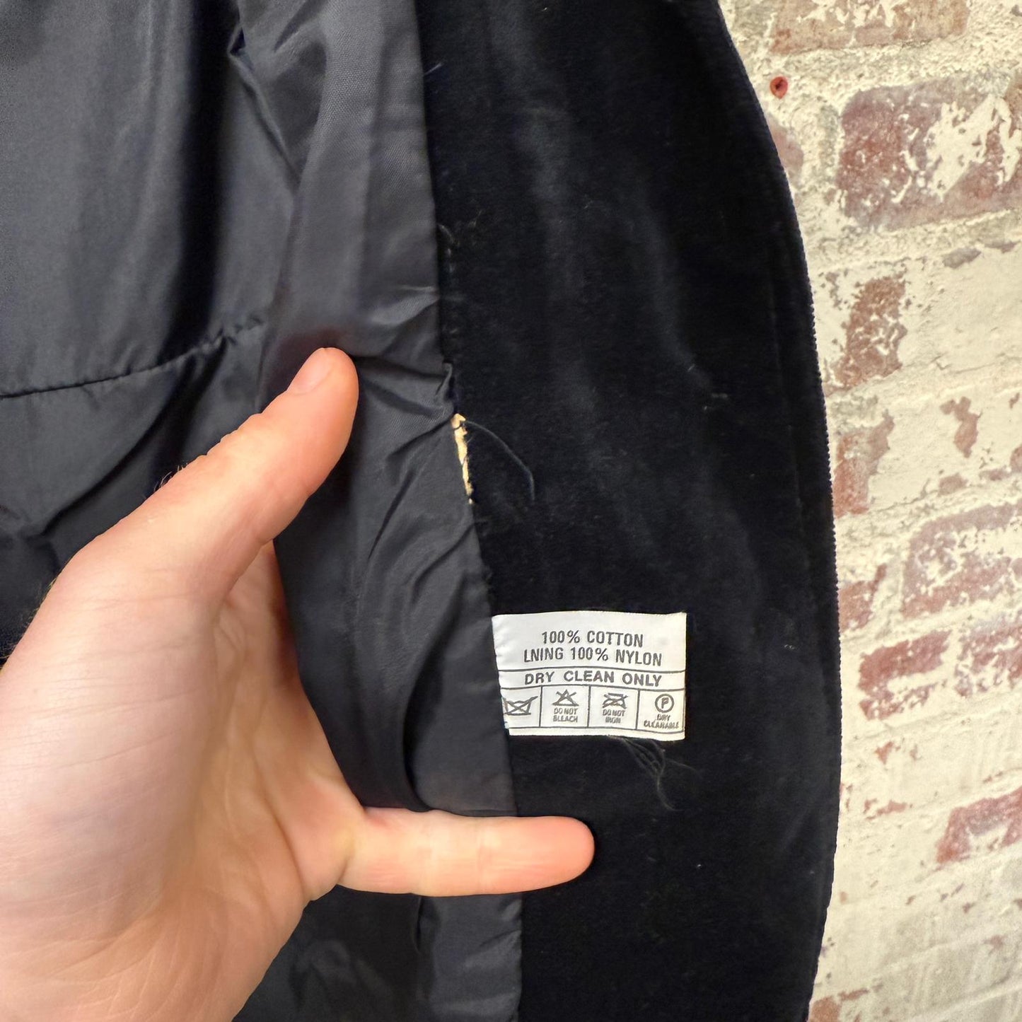 1980s Black Velvet Blazer Jacket