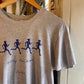 1980s Grey Running Graphic T-shirt