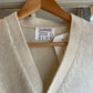 1980s Off White Wool Knitted Cardigan