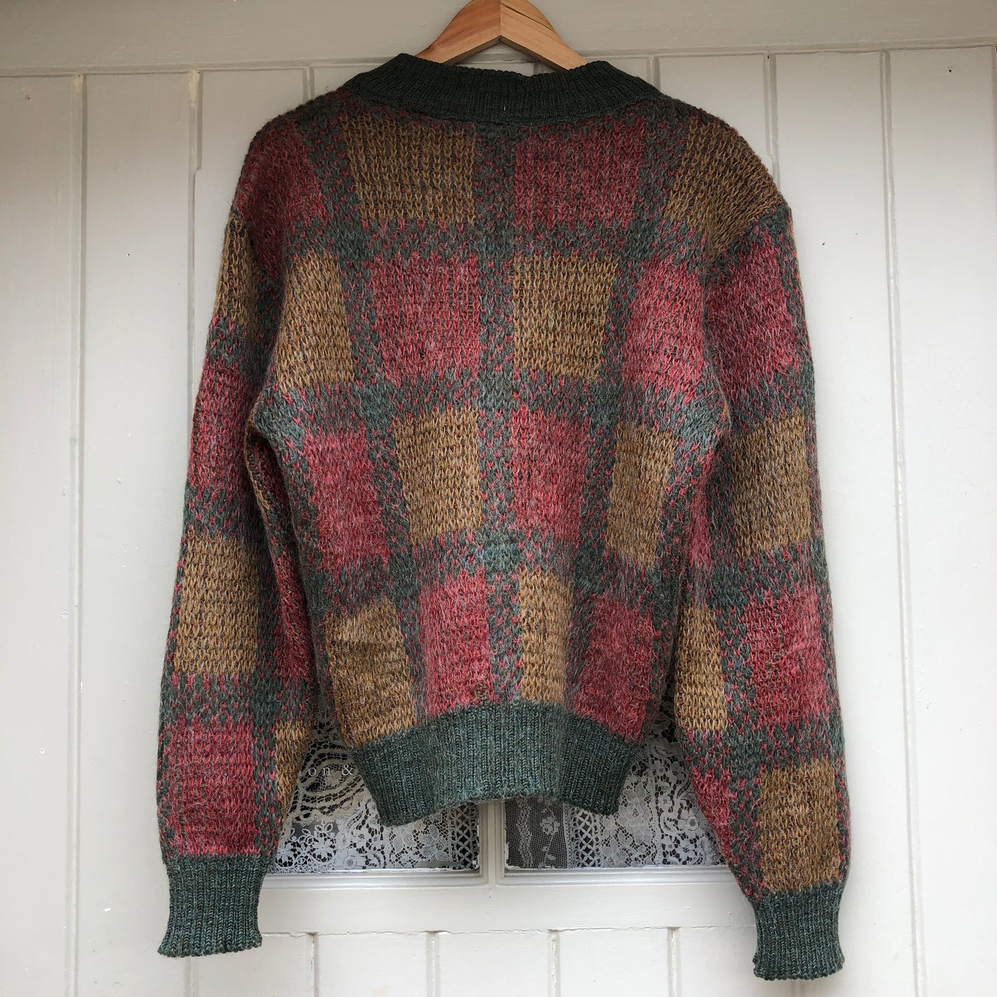 1970s Checkered Knitted Jumper