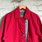 1990s Red Toggle Fireman Style Jacket