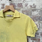 1960s Yellow British Holstar Waffle Polo Shirt