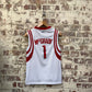 White Adidas Rockets Basketball Jersey Vest Top