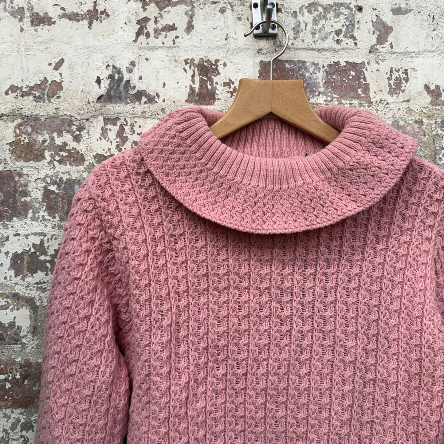 1960s Pink British Knitted Jumper