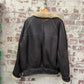 1980s Brown Leather Flight Shearling Jacket