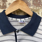 1970s White Striped Slazenger Polo Shirt Top
