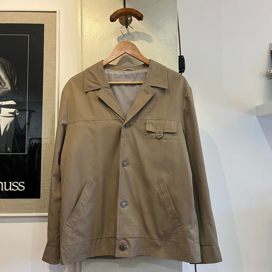 1970s Brown Italian Button Up Jacket
