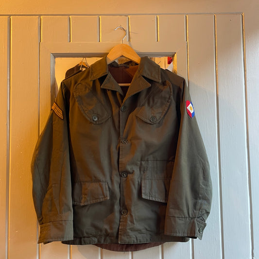 1970s Khaki Green Military Field Jacket