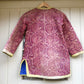 1970s Pink Indian Cotton Quaze Quilted Jacket