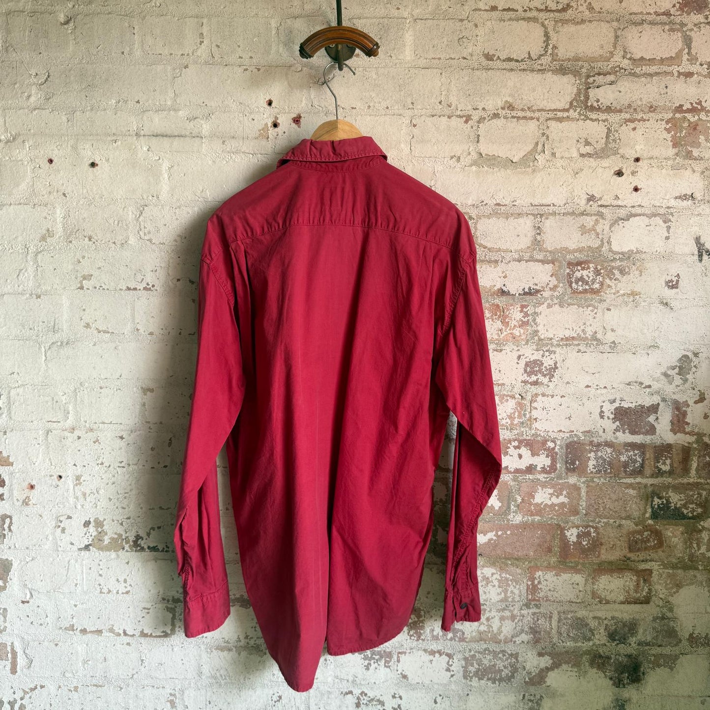 1990s Red Unlimited Graphic Button Shirt