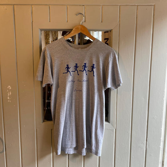 1980s Grey Running Graphic T-shirt
